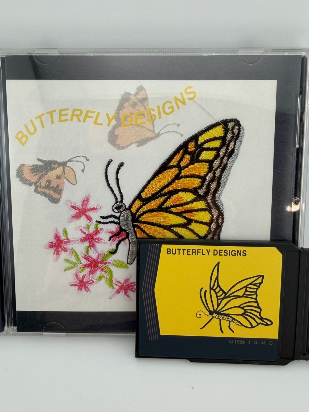 Butterfly Embroidery Designs Card for Janome Elna & Kenmore Machines